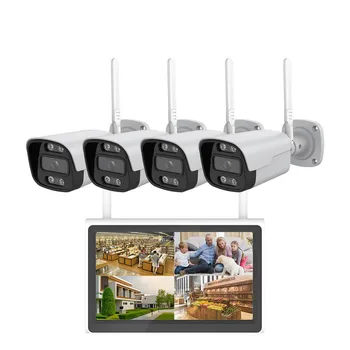 Xcreation 3MP/5MP Matel Shell CCTV wireless system 4/8ch 2 way audio Eseecloud wifi nvr kit outdoor 4/8CH WIFI NVR KIT