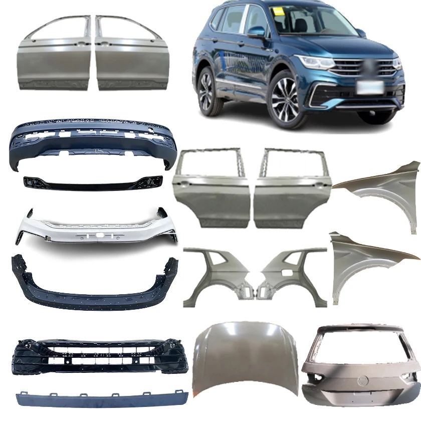 VW tiguan r-line body kit 2022 front rear bumper grille fender door tailgate for volkswagen tiguan r line car accessories