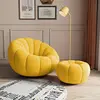Yellow sofa pedal combo-technology velvet-rotatable