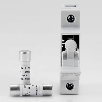 Solar Cylindrical Fuses Ceramic Low Voltage DC 1000V 15A 20A 25A 32A Fuse with Fuse Holder