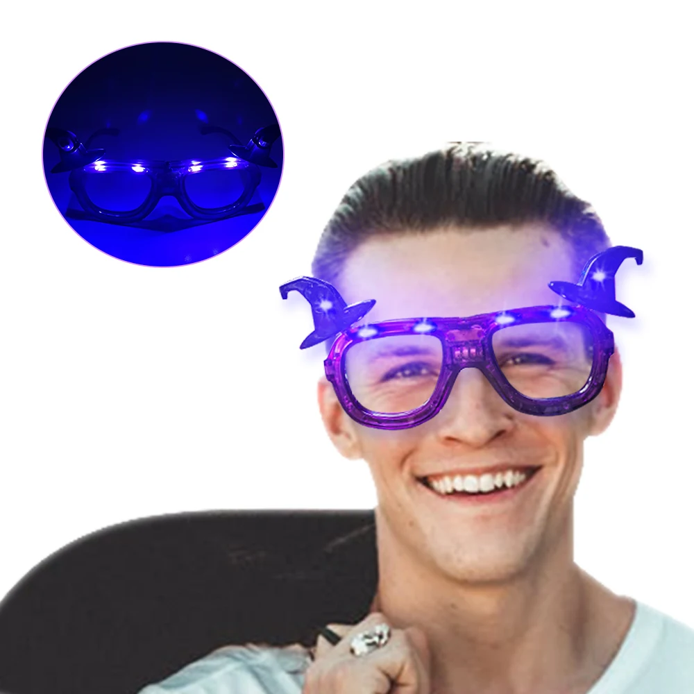 Led Light Up Funny Glasses Halloween Decoration Party Supplies Party