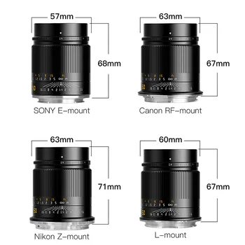 TTartisan 50mm F1.4 Full Frame ASPH Manual Focus Camera Lens for E/RF/Z/L-Mount Sony A7/A7 II/A7 III/A7 R/A7 R II Camera detail image