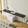 Panca nera vintage da 120 cm