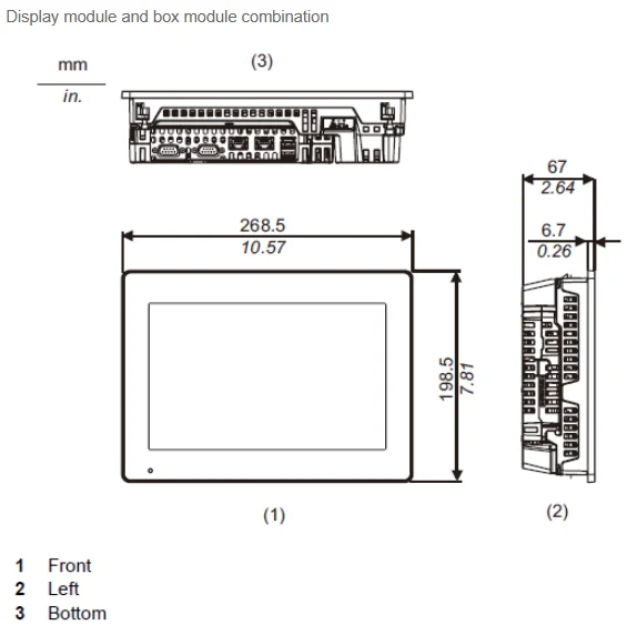 pro-face hmi plc all-in-one  hmi touch screen SP5000 Series HMI PFXSP5500WAD manufacture