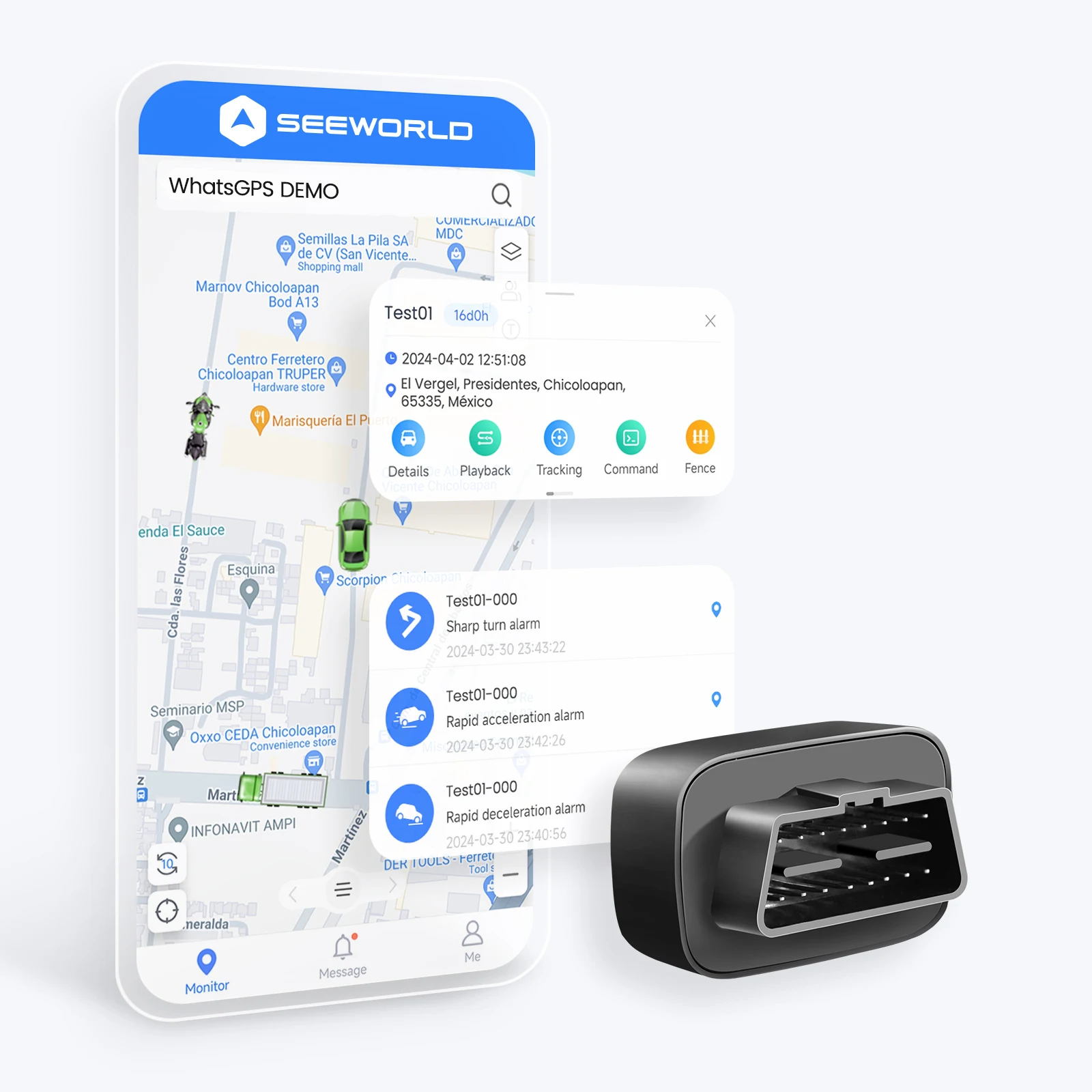 Fleet Vehicle Tracking System Truck GPS Device Hot Selling Obd Tracker Quick Use with Zero Installation