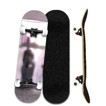 Hot Sale Foil Printing 7Ply Canadian Maple Blank Complete Skateboard Set Custom Skateboard Complete