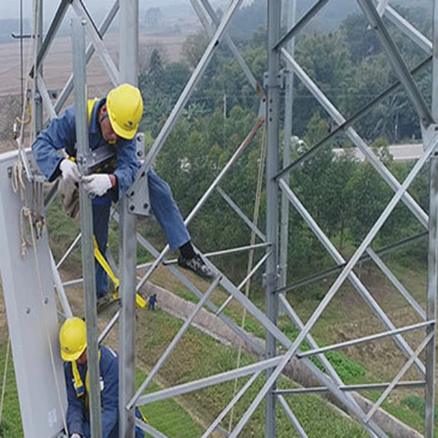 
 Оцинкованная многофункциональная стальная спутниковая антенна мобильная телекоммуникационная башня  