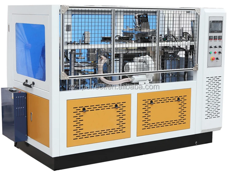 High speed ultrasonic ripple double wall paper cup making machine