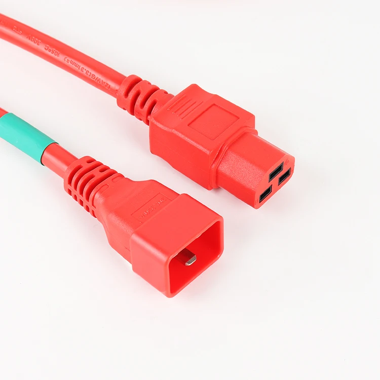 Wholesale Factory Price High Quality Male to Female IEC C20 C21 PDU/UPS Extension Cord details