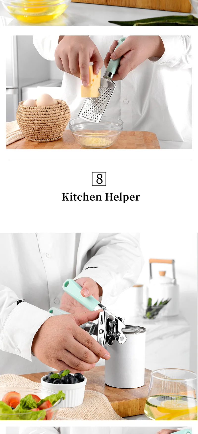 Hot Sale 9 In 1 Kitchen Utensils Cooking Tools Stainless Steel