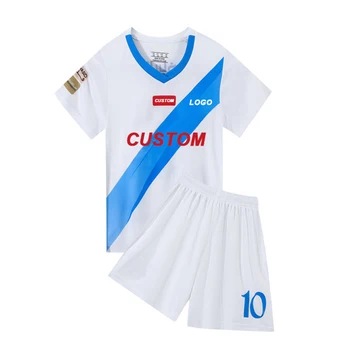2024 High Quality Sports training clothes Soccer T-shirt Kids  Football Uniform Set
