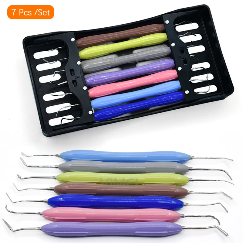thumbnail image 2 of NOMI BROTHERS Dental Composite Filling Instruments Set - Silicone Handle, Colorful, 7 Pieces 2 of 4