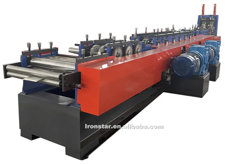 Automatic Quickly Change Steel Frame Channel Punch Holes C Z Purlin Roll Forming Machine
