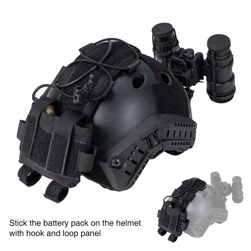 IDOGEAR - Funda táctica para Casco con batería Trasera para Casco