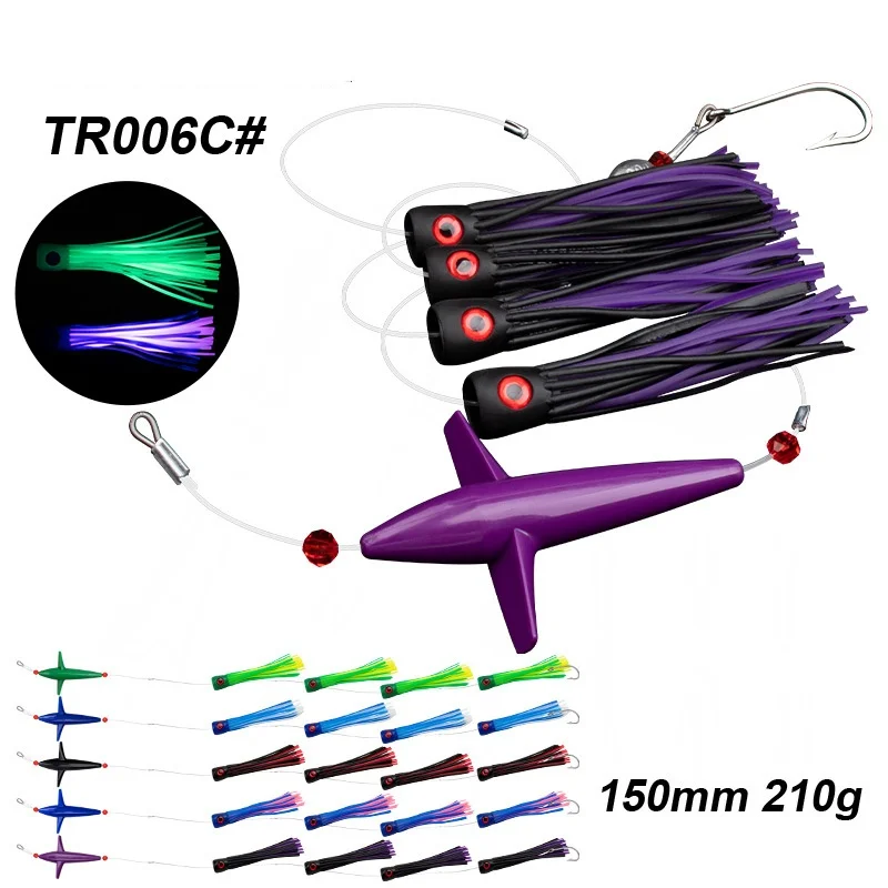 3.5 Oz. TOP GUN™ Feathers And Vinyl Tuna-Dorado Saltwater Lure 6...