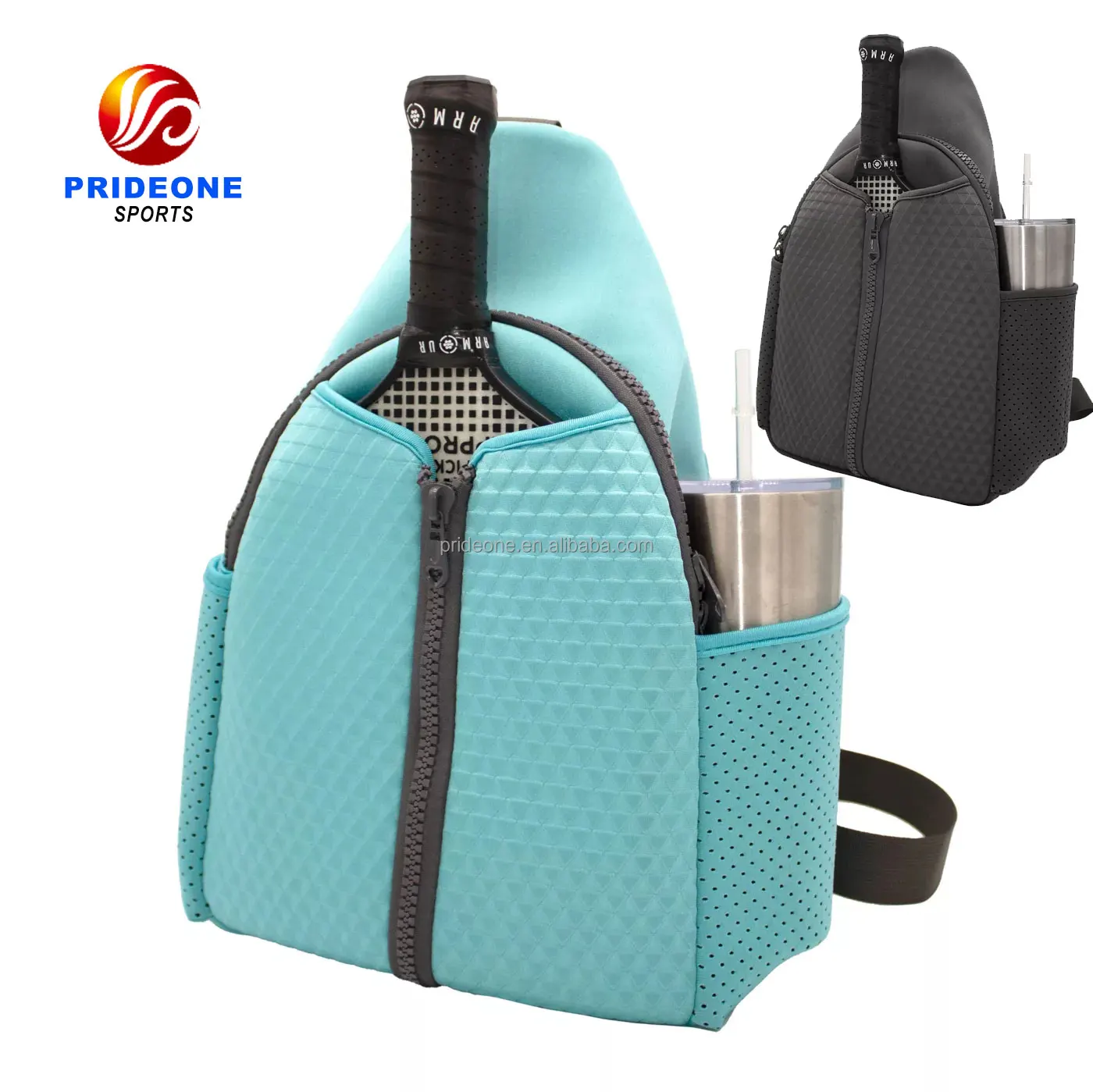 Pickleball Paddle Bag Adjustable Sling Bag Cross Body Backpack Oem