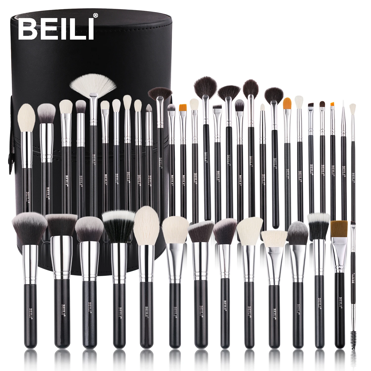 BEILI Professional Makeup Brushes 42pcs High Quality Set