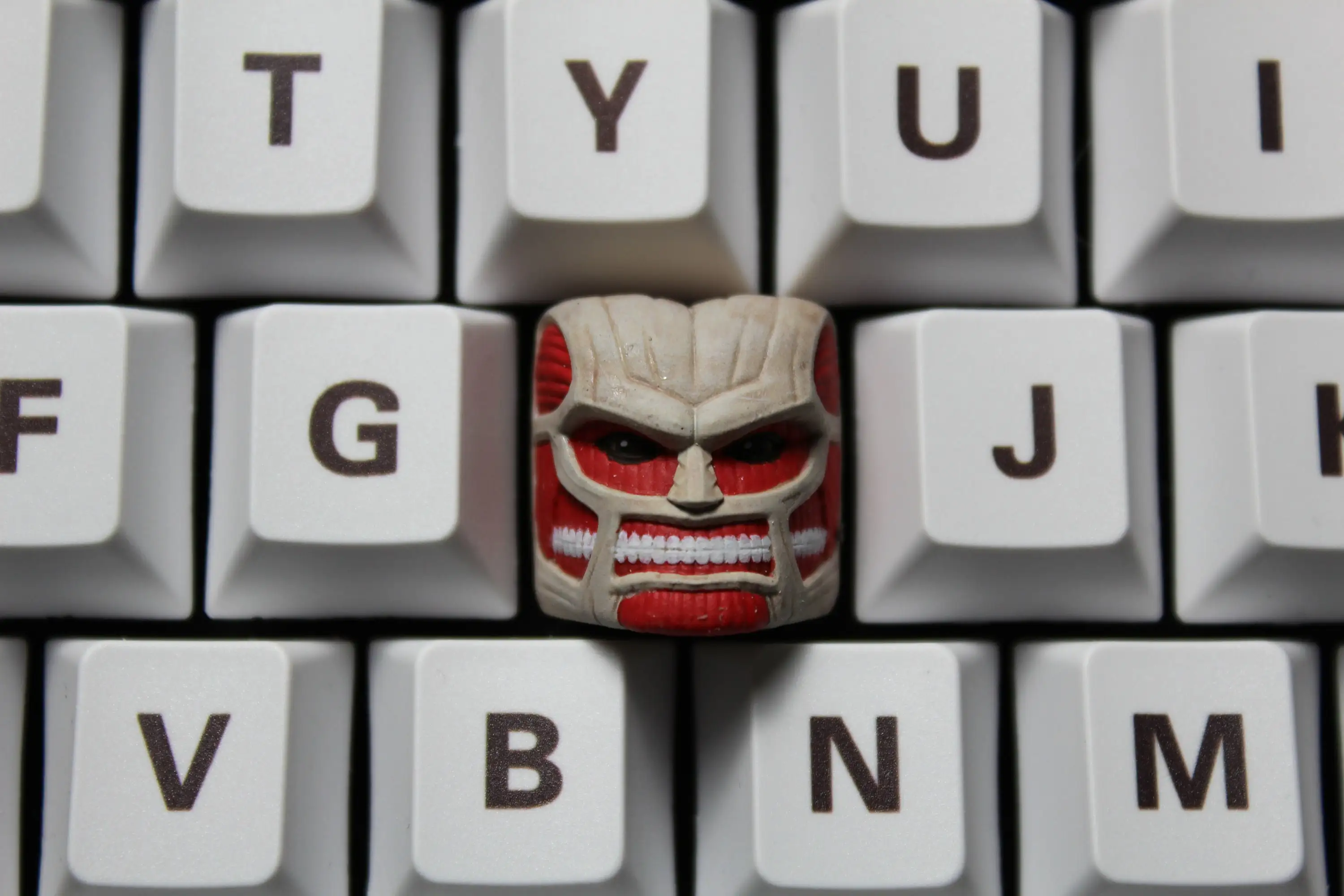 進撃の巨人エレンイェーガー巨大な巨人職人3D手作り樹脂キーキャップ