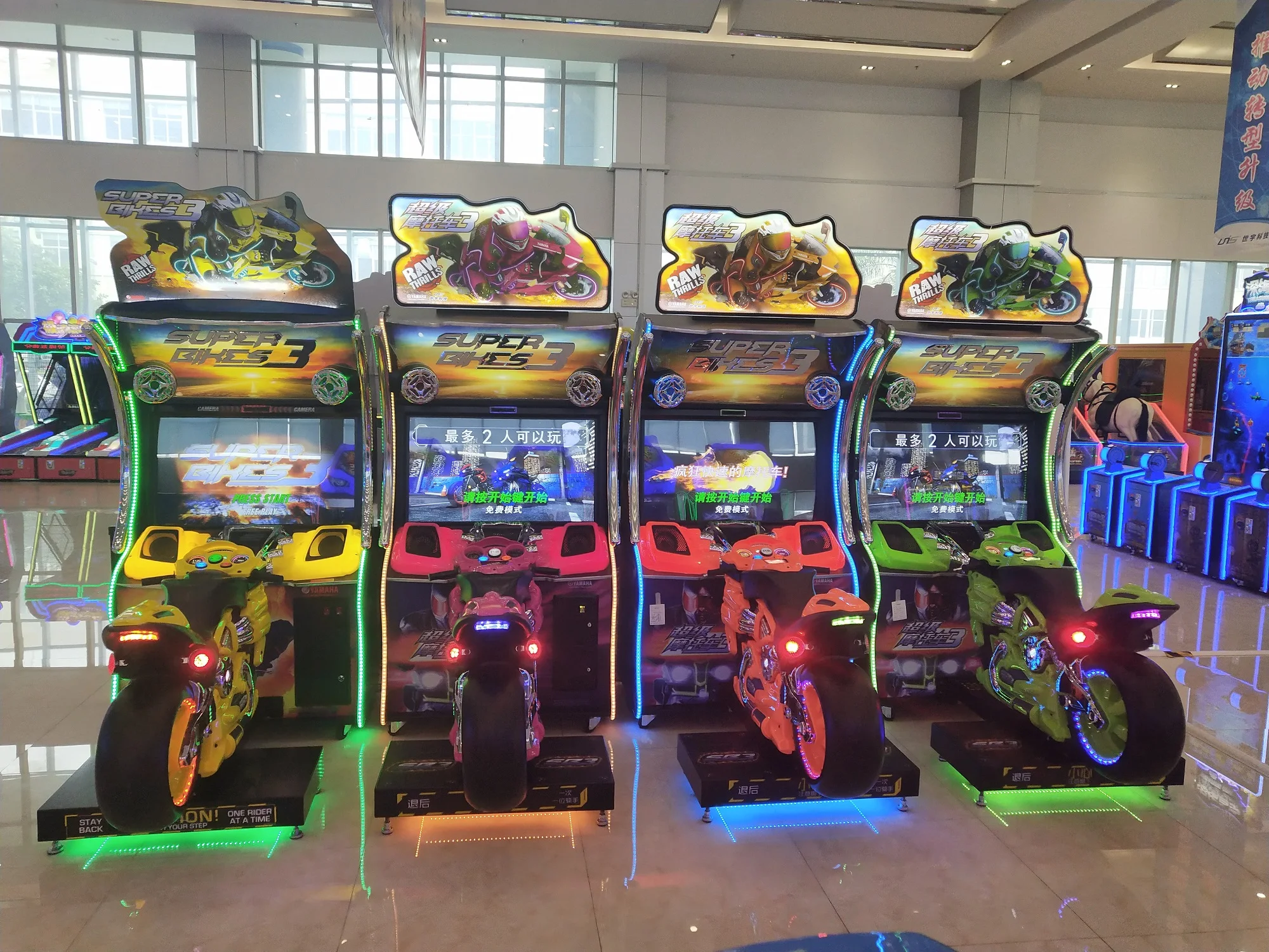 Hotselling Super Bike 3 Coin Operated Car Racing Arcade Simulator Video Game Machine for Sale