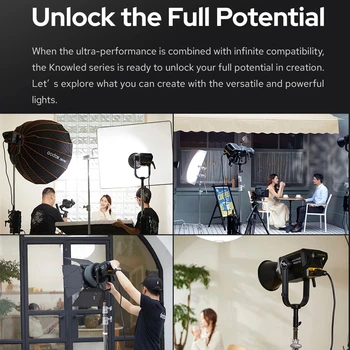 Godox M200Bi Studio LED Video Light 230W Photography Fill Light 2800K-5600K CRI96+ TLCI97+ 2.4G Wireless Control Video Recording detail image