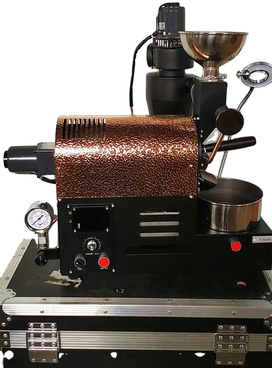 200gドラム穴なし手回しコーヒー焙煎機セット