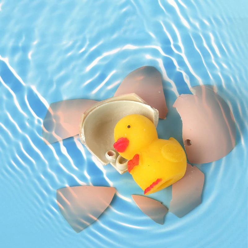 Surprising Little Yellow Duck Toy Shell That Dissolves in Water Hatches and Grows Like an Egg for Children Water-growing Toys