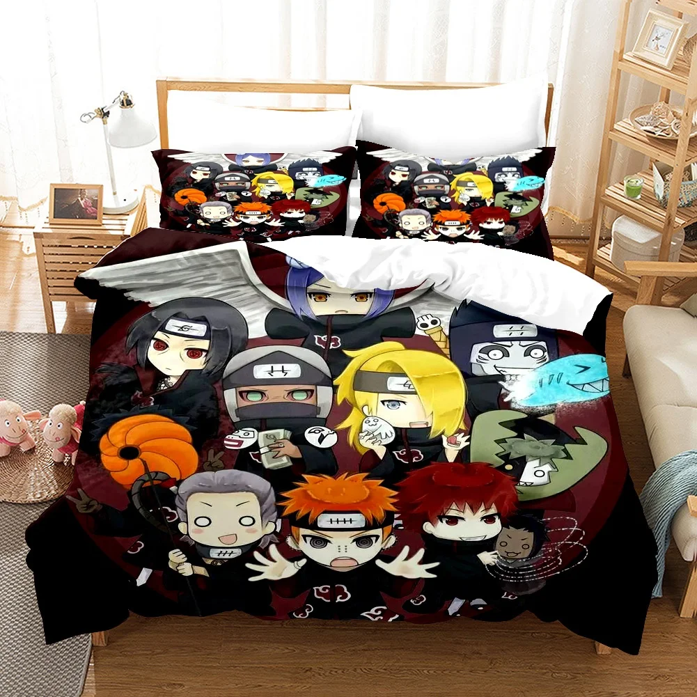 Kakashi  and Other Characters of Fire Shadow Bedding Set 3Pcs Bedsheet Wholesale Duvet Cover Quilt Bedding Cover
