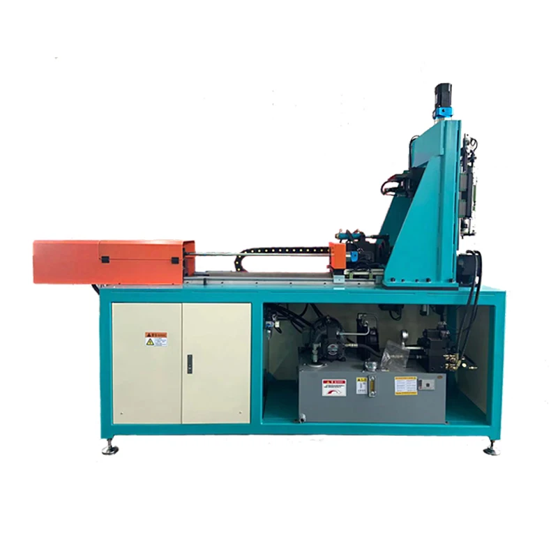 Integrated punching and drawing machine with flat mouth function