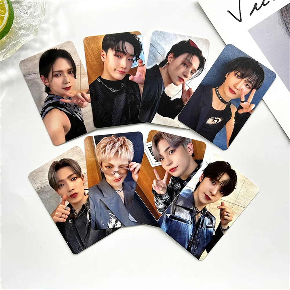 8pcs/set KPOP ATEEZ Photocards - Double Sides Waterproof