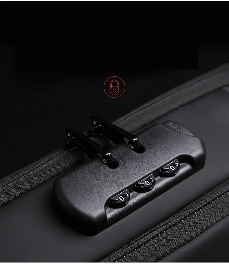 2023 Crossbody Chest Bag With Usb And Coded Lock Antitheft Shoulder