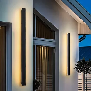 Waterproof Outdoor LED Wall Light Long Strip Design for Indoor and Garden Use