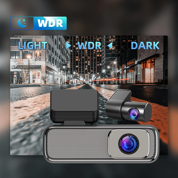 Coview Wide Angle 135°+110° Dash Camera 2K+1080p Dual Lens Car Black Box with IPS Screen for Senior Agent