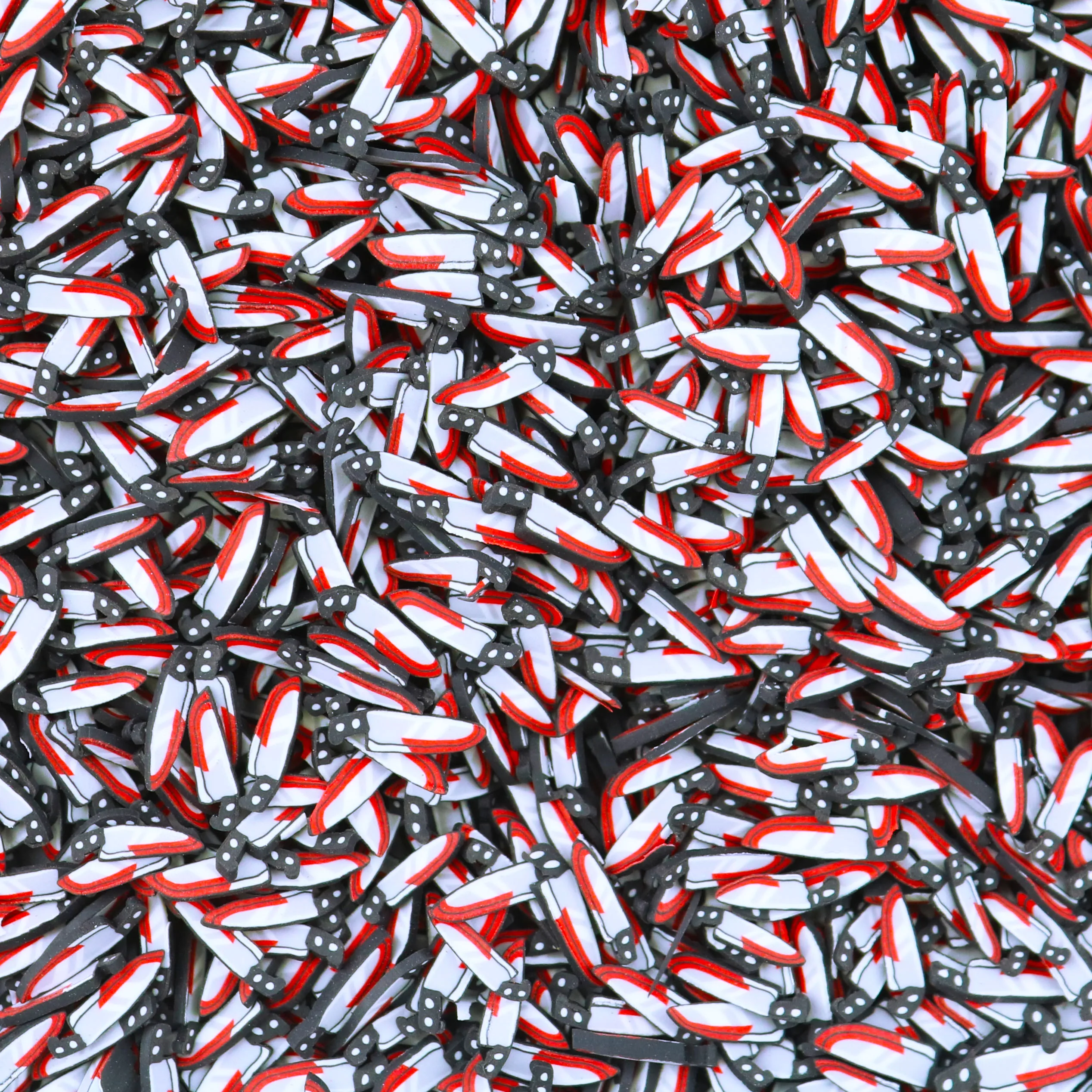 1KG DIY Crafts Halloween Bloody Knife Polymer Clay Slices Sprinkles for Slime Crafts Supplies