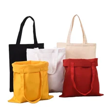 Good luggage supplier ECO custom logo size and color beach bag 100% cotton promotional shopping bags provide samples