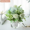 Peony Green and White Bottle