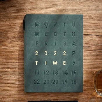 Stationary Business Custom Logo Printed Debossed Soft Black PU Planner A4 A5 Leather Notebooks