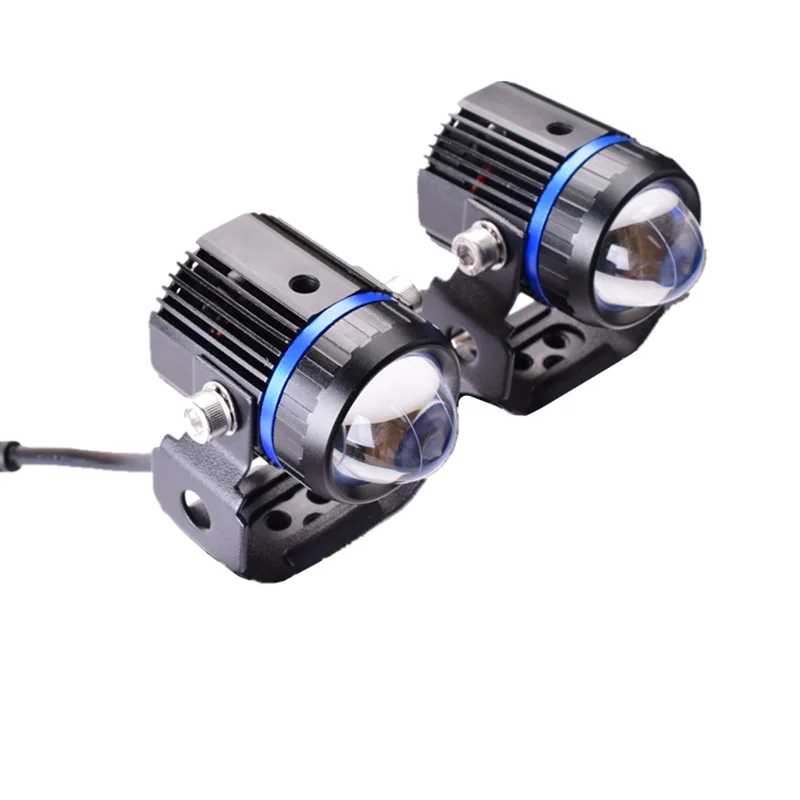 Senlo Original Motorcycle Mini Driving Light Headlight Universal Dual Color Auxiliary Spotlight Lamp Motor Fog Light Accessories
