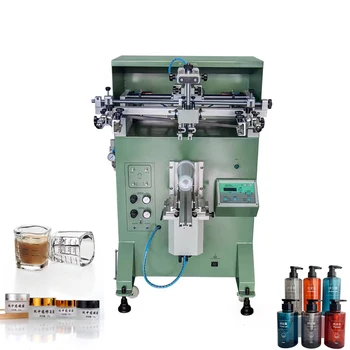 Multi-Function Semi Automatic Bottle Milk Tea Cup Cylindrical Screen Printing Machine Shampoo Bottle Screen Printing Machine