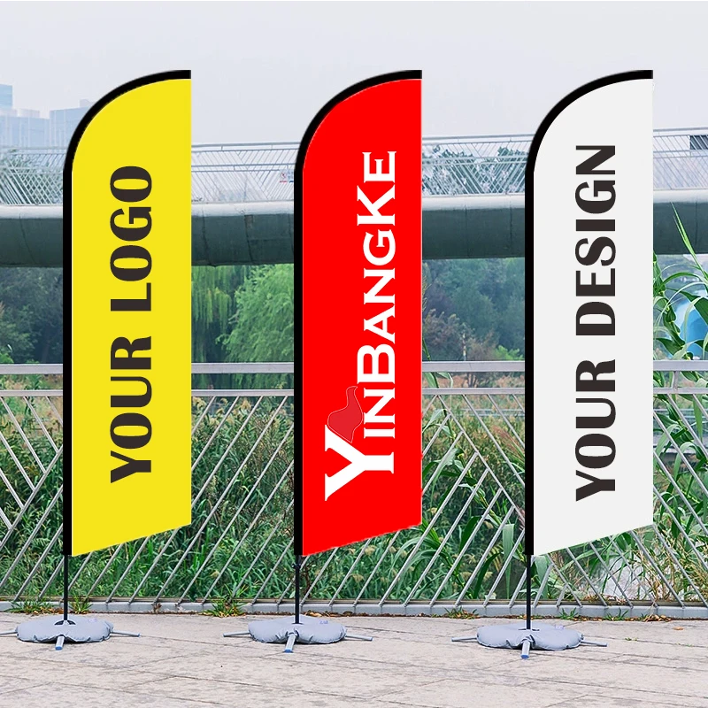 Promotional Advertising Custom Print Flagpole Pride Feather Flag Flying Beach Flag Banner Teardrop Flags Beachflags
