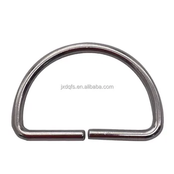 hardware accessories open D Ring belt connect buckle half circle Buckle D Ring 40 mm inside diameter buckle for bags and belts