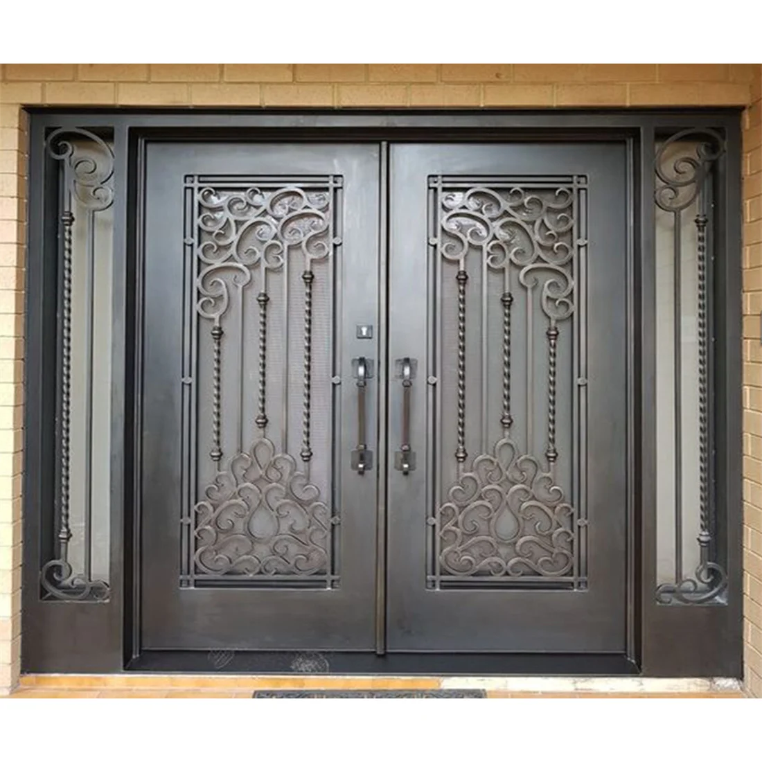 Hot Sale Laser Cut Door Beautifully Decorated Garden With Two Doors - Buy  Garden With Two Doors,Garden Door,Outdoor Garden Iron Door Product on  Alibaba.com