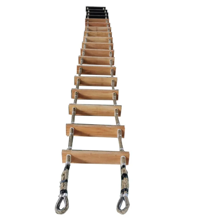 ISURE IMO Approved Marine Wooden Pilot Ladder/ IMO Approved Pilot Rope Ladder for Sale