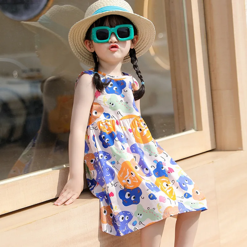 Children Clothing High Quality Korean Baby Dress Summer Cotton Teen Girl  Clothes for Kids Clothes Girls Dresses