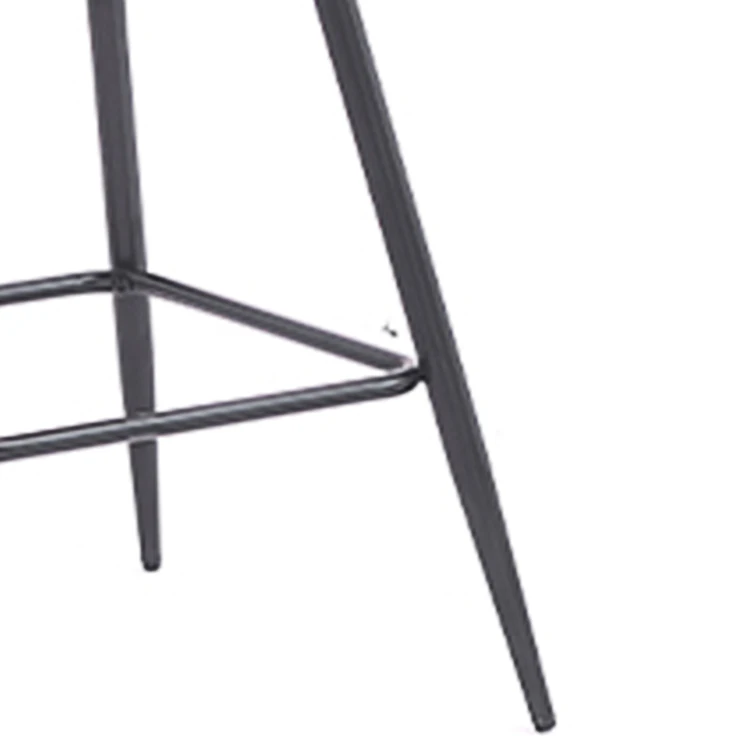 Modern Metal Legs Bar Chairs Easy Install Fabric Cover Square Nordic