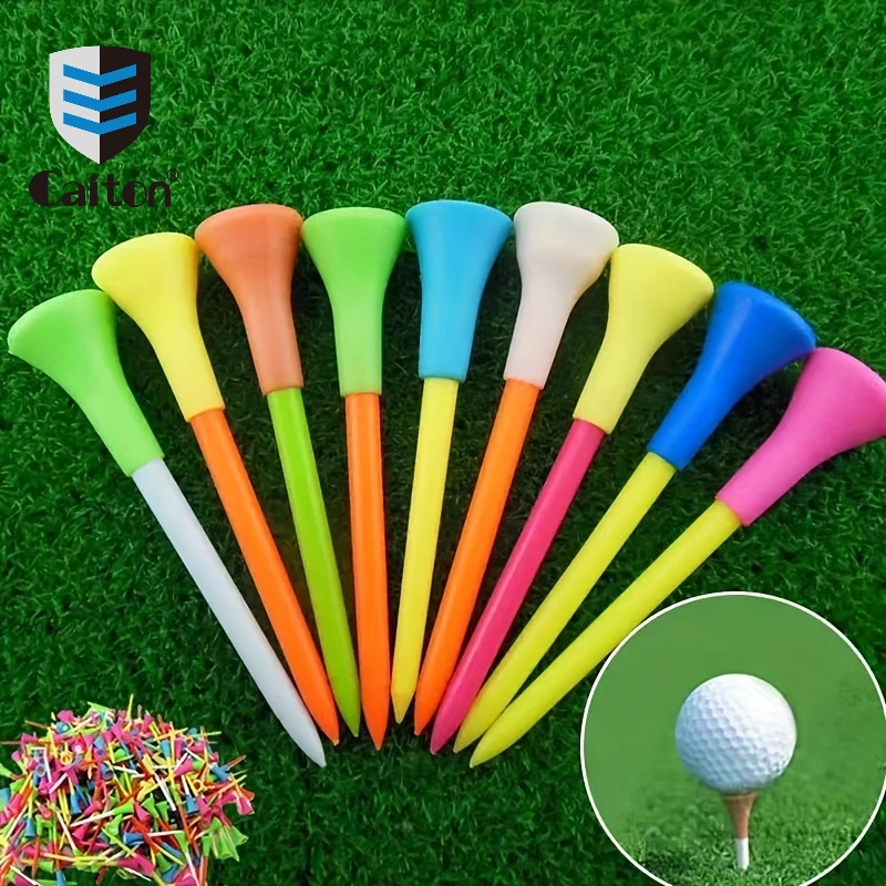 Custom Rubber Cushion Top Golf Tee / Plastic Body And Rubber Top Golf