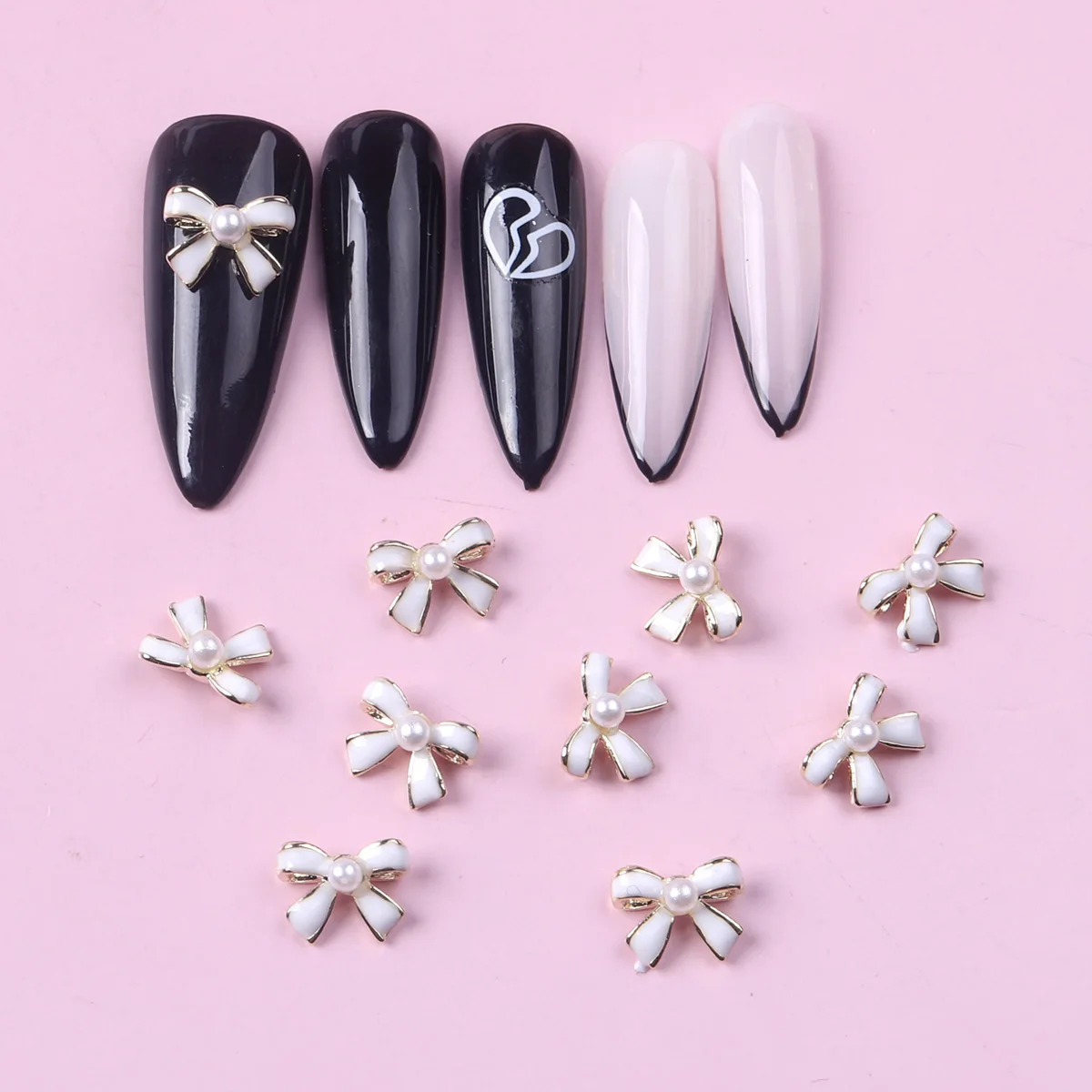 Tszs Bow Tie Bowknot Alloy Rhinestone Pearl Nail Decoration 3d Nail Art  Accessories - Buy 3d Nail Art Accessories,Bow Tie Bowknot Alloy,Tszs Bow Tie  Bowknot Alloy Rhinestone Pearl Nail Decoration 3d Nail