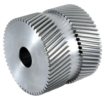 Pop CNC Machined stainless steel double helical gear Transmission gear by your design