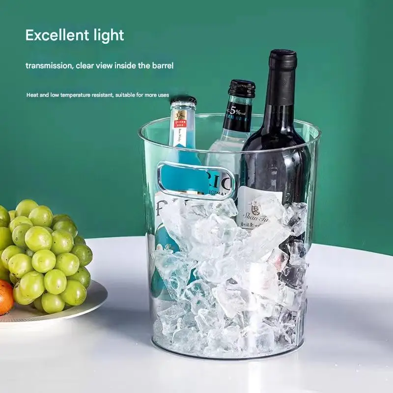 Acrylic Transparent Trash Can - High-Value Wastebasket for Home, Bedroom, and Living Room