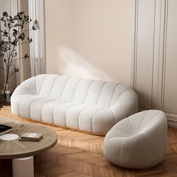 hot sale long fur material customized color sofa set bean bag chair