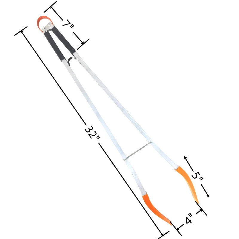 32" Long Trash & Garbage Picker Grabber, Lightweight Aluminium & Rustproof, Litter Pick up Stick, Trash Tong